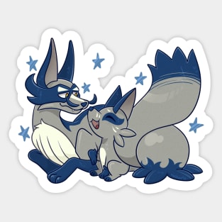 Silver foxes Sticker